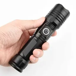 USB Rechargeable Flashlight Super Bright LED Torch Lights aluminium alloy Telescopic Zoomable XHP 50 Flashlight lamp for Camping Hunting Fishing Alkingline