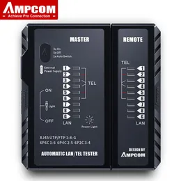 도구 AMPCOM 네트워크 케이블 테스터, RJ45/RJ11/RJ12/CAT5/CAT6/CAT7/CAT8 용 LAN 전화 와이어 테스터 도구 네트워킹 도구 이더넷 수리