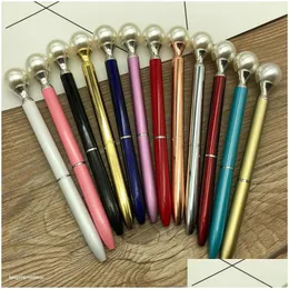 Ballpoint Pennor Pearl Ballpen Pen Pen Fashion Girl Big For School Stationery Office Supplies Wholesale DBC Drop Delivery Business in DHDQ1