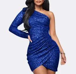 Casual Dresses Navy Maternity Dress Skinny Women Shoulder Sexy Sequin Ruched Fashion One Blue FormalCasual3148086