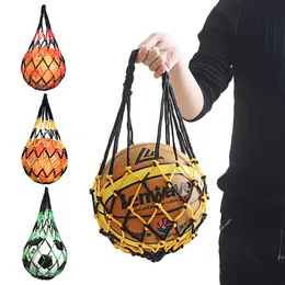 Piłki 10 Basketball Mesh Bag Nylon Bold Storage Torba Single Ball Portable Urządzenie na zewnątrz sportowy sportowiec piłkarski