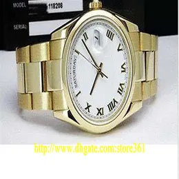 store361 new arrive watches New Mens 18kt Gold 36mm - White Roman - 1182082173