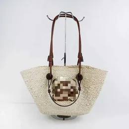 designer bag Sales of Straw Woven Bags Oblique Straddle Women's Hand-held Dual-purpose Beach Vacation