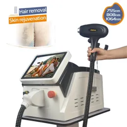 2023 Profesjonalny sprzęt RF przenośny 808 Długość fali Triple Diode Laser 755 808 1064 Laser Hair Machine