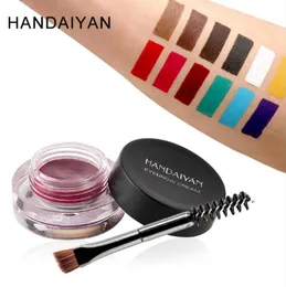 HANDAIYAN Eyebrow Enhancers À prova d'água Long Lasting Gel Cream Makeup with Brush Cosmetic for cosplay naturalEYES5854376