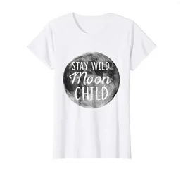 Camisetas para hombre Stay Wild Moon Child Shirt Herre camiseta Champiom Winner Tee Men Brand Clothing