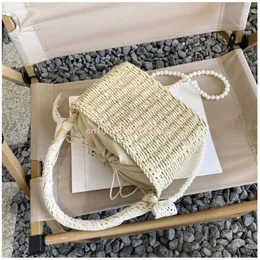 Akşam Çantalar Saman Çapraz Koyu Kadınlar İçin Crossbody Küçük Cüzdan Çanta Bayanlar Rattan Dokuma Plaj Omuz El Çantası