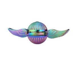 Angel Wings Fidget Spinner Finger Toy Cojinete de acero de alta velocidad Metal Fingertip Gyro Spinning Top Stress Relief Descompresión Juguetes Ansiedad Reliever