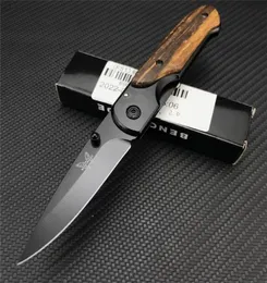 Benchmade DA44 folding knife Wood handle Titanium finish Blade Outdoor survival tactical knifes EDC Pockets knives DA51 X50 of BM48748610