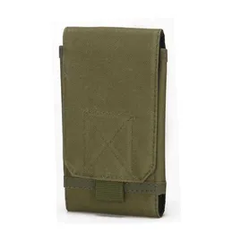 1000D Oxford Tactical Radio Mobile Mobiltelefonfodral Hållare Täck Pouch Outdoor Army Midjebältespåse Vattentät Molle Knife Tool Väskor Fanny Hip Bum Pack