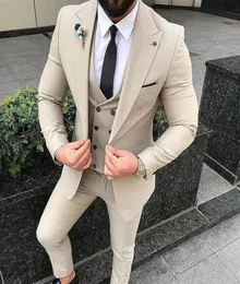 Blazer Jacket Shawl Lapel White Custom Made Men Suits WeddingPromDinnerWork Groom Tuxedos Men4910381