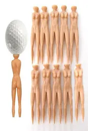 ONLY 10Pcs Novelty Joke Nude Lady Golf Tee Plastic Practice Training Golfer Tees 4189260
