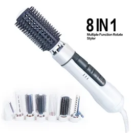 Curling Irons Hair Dryer Air Brush Combs Volumizer Blower 8in1 Cold Styling Paddle Brushes Smooth Frizz Ionic 110V220V 230602