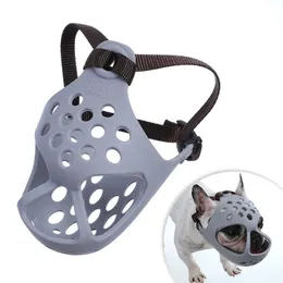 Focinhos novo cão focinho máscara para cães de estimação anti mordida parar latido pequeno grande cão ajustável boca focinhos bulldog cão acessórios