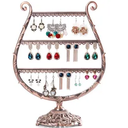 Vintage Black Copper Earrings Holder Stud Earrings Drop Earrings Display Rack Jewelry Display Stand Shelf AF238U