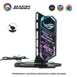 Cooling RGB Vertical GPU Holder/ROG VGA Bracket 5V AURA Colorful Support MOD Chassis WaterCooler cabinet Black /White