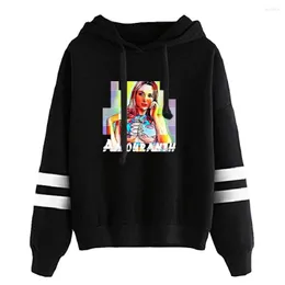 Men's Hoodies Amouranth Merch Unisex Pocketless Parallel Bars Sleeves Sweatshirts Men Women Hoodie Young Youtuber Fashion Clothes