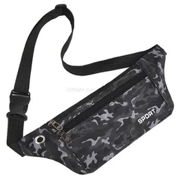 Waterproof Waist Pack Women Sports Running Waistbag Men Mobile Phone Holder Belt Bag Gym Fitness waistbag outdoor Travel sling Pouch Camo Chest Bags