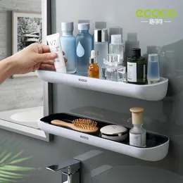 Products Ecoco Bathroom Shelf Storage Rack Holder Wall Mounted Shampoo Spices Shower Organizer Bathroom Accessories with Towel Bar