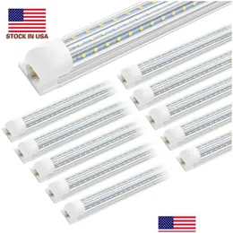 Led Tubes Stock In Us Add Cnsunway 8Ft Light 120W Integrated T8 Tube 8 Feet Double Sides 576Leds 15000 Lumens Ac 100277V Drop Delive Dh8Nm