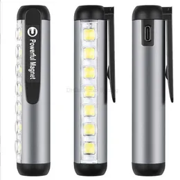 Tragbare Magent-Lichter, wiederaufladbare USB-LED-Taschenlampen, medizinisches Krankenschwester-Stiftlicht, Mini-COB-Taschenlampe, violette Lichter, Taschenlampe, Outdoor-Campinglampen, Alkingline