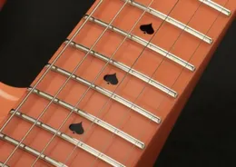 Super Rare Diamond Series Pink Peach Prince Cloud Electric Guitar Black Spade Inlay Alder Body Maple Neck Wrap Arround Tailpiec8842671