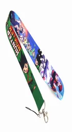 Whole 10pcs HUNTER Anime Japan cartoon Badge Lanyard Key Chain Gift Key Chain Neck Strap Keys Iphone ID Card5667464