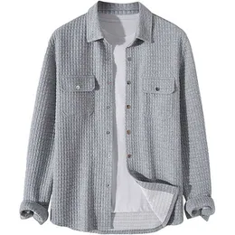 Classic Flannel Shirt Button Down Shirt Jacket Long Sleeves Tops Mens Plaid Shirt XK