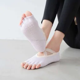 Летние носки для йоги дышащие велосипедные спортивные носки против скольжения силиконовые точки женские девушки не скользящие до полусвидетельства Sox Sox Slipper для танцевальной танцевальной фитнеса