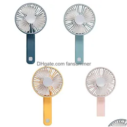 Usb Gadgets Pocket Mini Handheld Fan Rechargeable Fans Portable Folding Table Desk Women Home Office Outdoor Low Noise Cooling For S Dhxsu