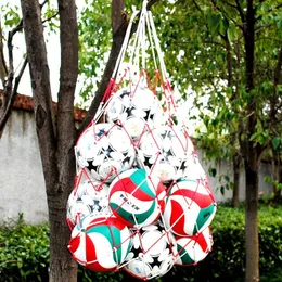 Balls 10Pc football mesh bag nylon bold storage bag single ball portable device outdoor sports football basketball volleyball bag