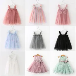 Girl Dresses Cute Baby Sequin Party Princess Dress Toddler Birthday Tulle Boutique Outfit Kid Summer Ballet Sleeveless Strap Clothes