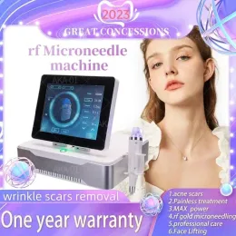 2023 The New Gold RF Fractional Micro Needle Beauty Equipment Stretch Mark Remover Skin Tight Face Lifting