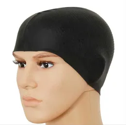 Silikonowa czapka pływacka dla długich włosów kobiety mężczyźni dziewczęta wodoodporne czapki pływackie dama kąpiel nurkowanie kapeluszu hurtowca dla ucha elastyczne czapki hurtowe