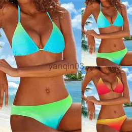 Kvinnors badkläder 2023 Hög midja Bikini Sexig baddräkt Kvinnor Summer Bathing Suit Bikini Set Plus Size Swimewear Women Beach Swimming Suit New J230603
