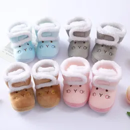 Baby Socks Shoes Boy Girl Toddler First Walkers Booties Cotton Soft Anti-halk Varma spädbarn Crib Shoes