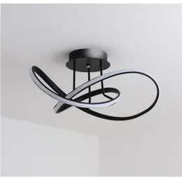 Lampki sufitowe Smart Home Nordic Światło Światło Prosty nowoczesny model domowy spersonalizowany gałąź główna sypialnia