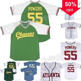 Xflsp GlnC202 55 Kenny Powers Eastbound and Down Myrtle Beach Mermen Mexican Charros Atlanta Baseball Jersey