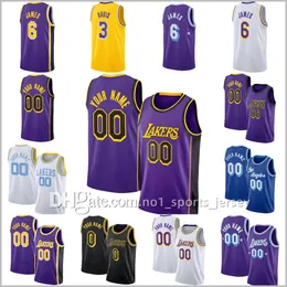 05 Özel Los Angeles''Lakers''''''''''''''''''''''Lakers Gençlik 6 LeBron James Basketbol Forması 0 Russell 7 Carmelo Westbrook Anthony Mens 3 Davis