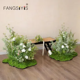 Decorative Flowers Landscape Home Garden Decor Prop Shop Window Row Wedding Simulation Artificial Plant DIY Arrangement