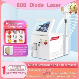 2000 W Dioda RF Usuwanie włosów 808 NM laser 755 808 1064NM Bezbolesne stałe odmłodzenie skóry Najlepsze wyniki usuwania włosów 2023