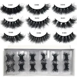 Falska ögonfransar Red Siren Mink Lashes Wholesale 51050 Par Fluffy Real Hair Natural Short Wispy Bulk 230602