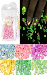 New Nail Colorfull Flat Bottom Flame Gold Diamond Nail Sticker DIY 매력 LABLE LETTE STITER DECALS MANICURE NANK ART D8673193