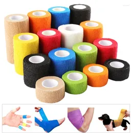 Knieschützer Bunte selbstklebende Bandage Wrap Athletic Tape Wasserdicht Elastisch für Sport Handgelenk Knöchel Vlies