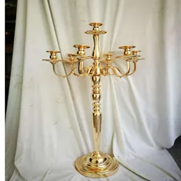 5 Arms Candelabra Metal Candle Holders Stands Wedding Table Centerpieces Road Lead для домашней вечеринки Имаке970