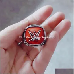 Cluster Rings Fashion Souvenir Federation Hall of Fame Championship Bag Parts Drop Delivery Jewelry DHFLB