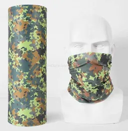 Traspirante Multifunzione Camouflage senza cuciture Sciarpe magiche Scaldacollo a tubo Scaldacollo Maschera protettiva per il viso Sciarpa Bandana Maschere antivento antipolvere Fascia sportiva