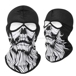 Cycling skull mask Tactical Scarf Head wraps Bandana Anti UV Protective Face Shield Cap Military Paintball Army Headband Balaclava Hat Breathable Ice silk Masks