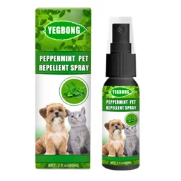 Repellents Peppermint Pet Spray Natural Pet B U GS Spray Lopp och fästkontroll 60 ml Dog Lopp Behandla med Mint -doft för hundkatter