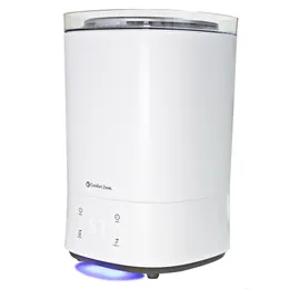 Comfort Zone CZHD60 Top Fill Digital Humidifier - 5 5L Ultrasonic Mister with Auto Humidity Control Display - Removable Water Tank Ceram